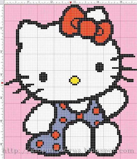PN-0147570 Набор для вышивания коврик фигурный диаметр Vervaco 'Hello Kitty' 55*55см